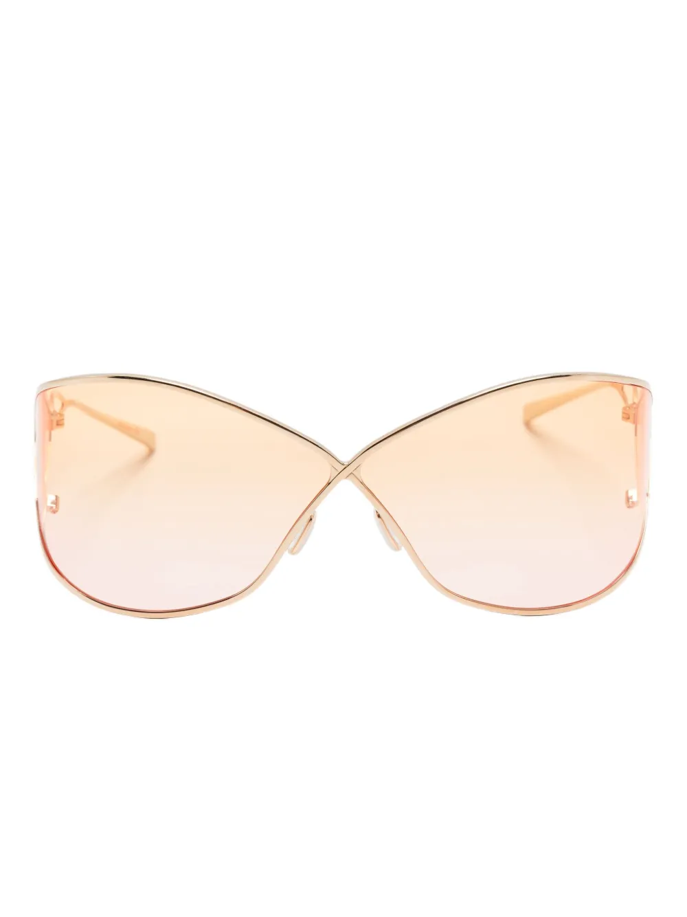 

Солнцезащитные очки с геометрической оправой Christian Roth, желтый