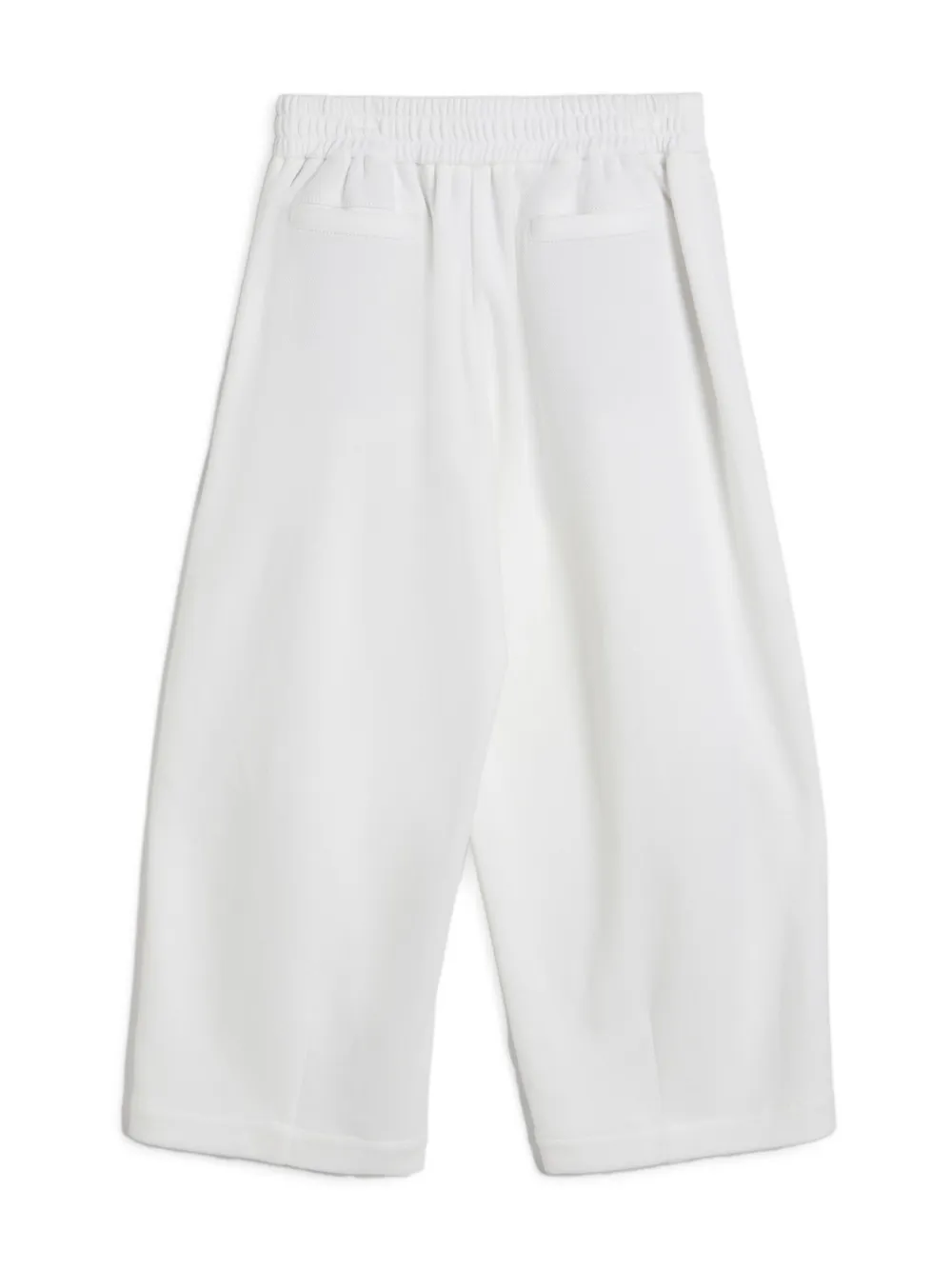Спортивные брюки широкого кроя Brunello Cucinelli Kids, белый — фото 2