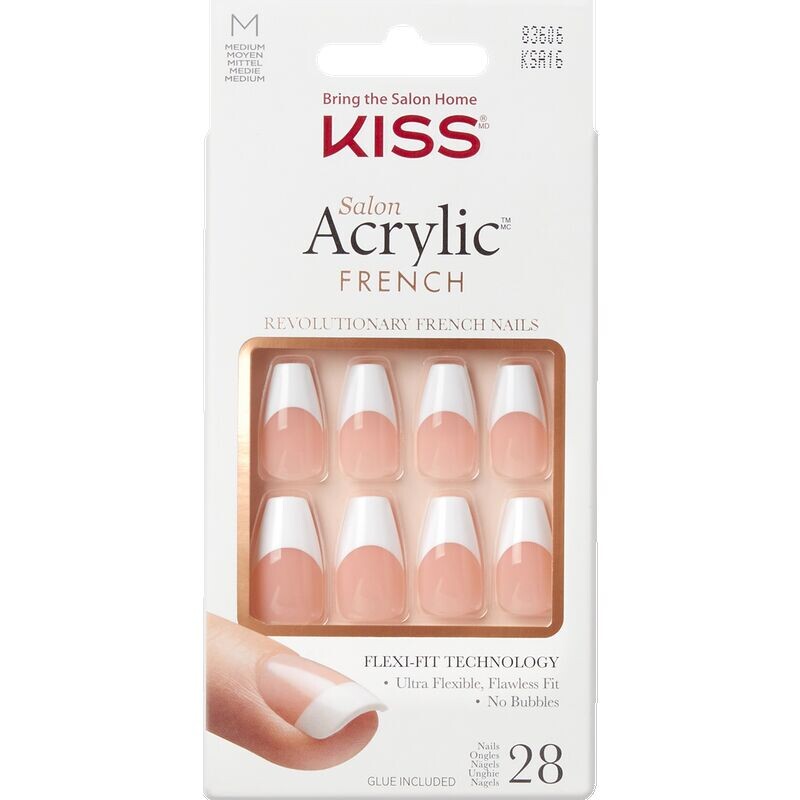 

Салон акриловых французских ногтей - Je Taime KISS, 28 шт.