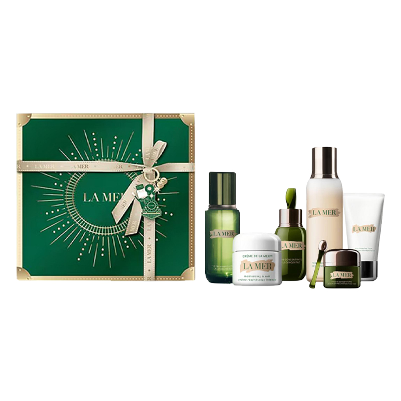 

HAILANZHIMI 2024 рождественский лимитированный набор Resilient Revival Box для ухода за кожей, подтягивающий, увлажняющий, восстанавливающий, шесть предметов LA MER