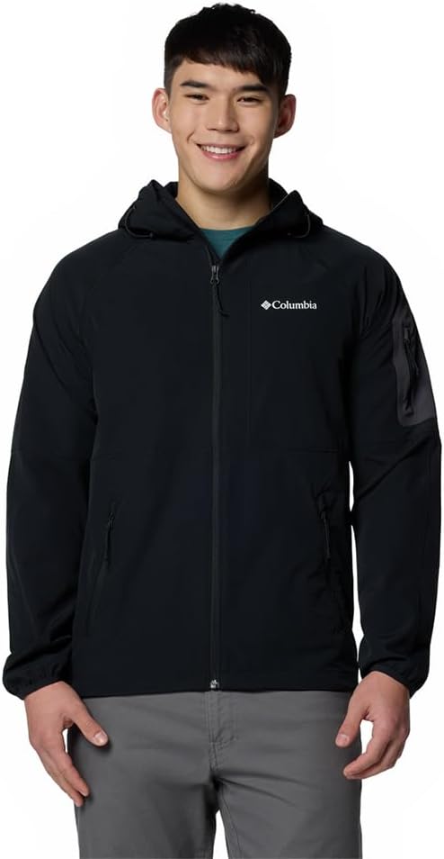 

Columbia мужская удлиненная куртка с капюшоном Heights II Softshell, Black
