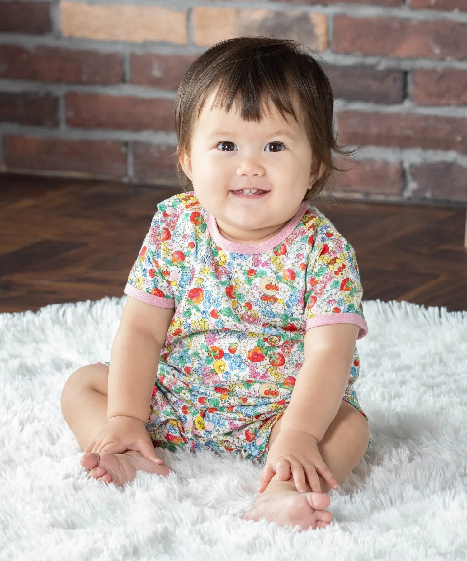 APKC/(K) Комбинезон с короткими рукавами и принтом по всей поверхности Anpanman Kids Collection, Red