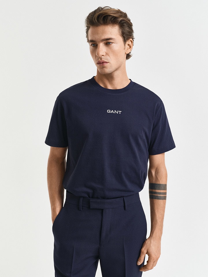 

Футболка Gant, темно-синий