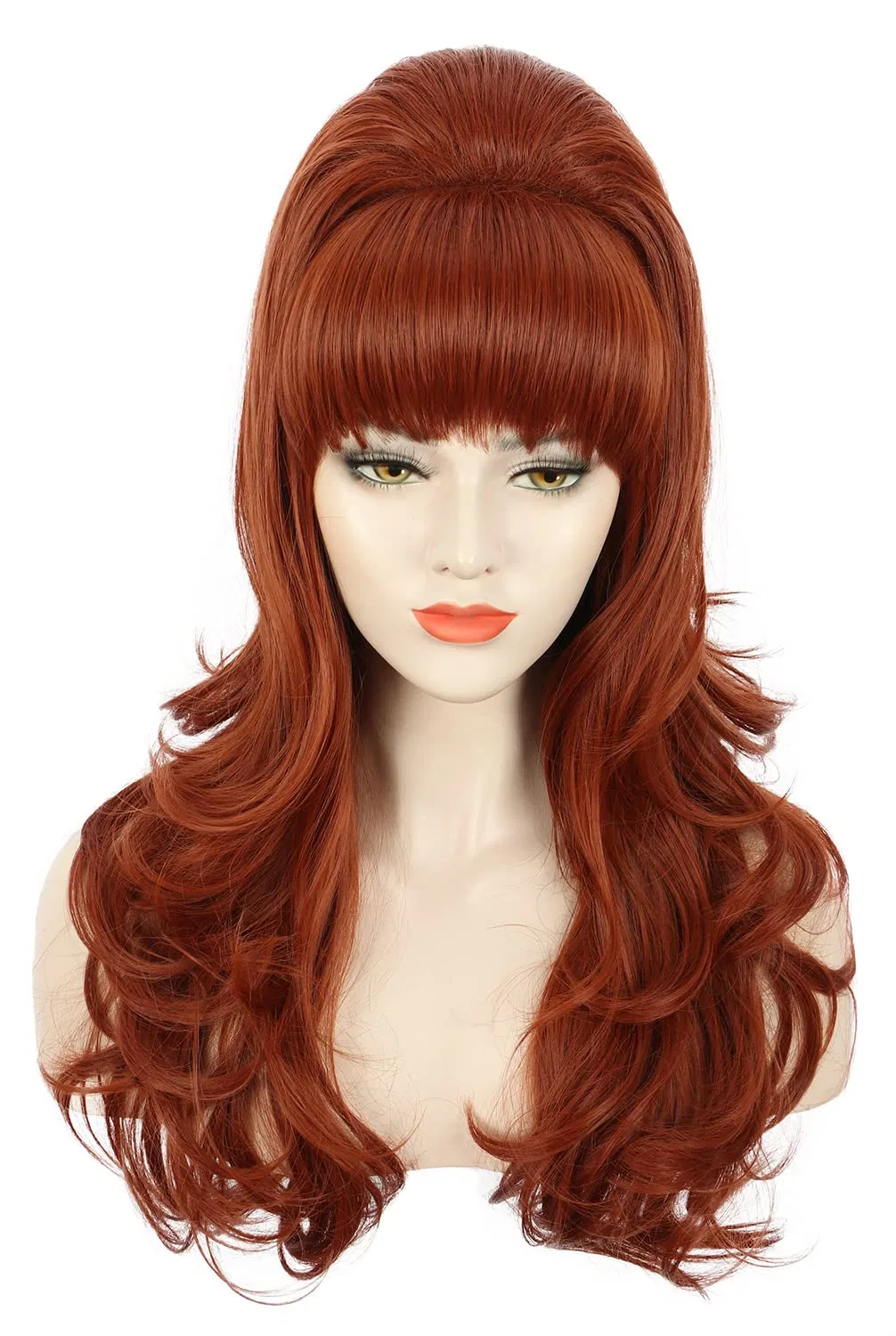 Женский длинный волнистый парик Karlery для вечеринок Karlery, Ginger Red Brown