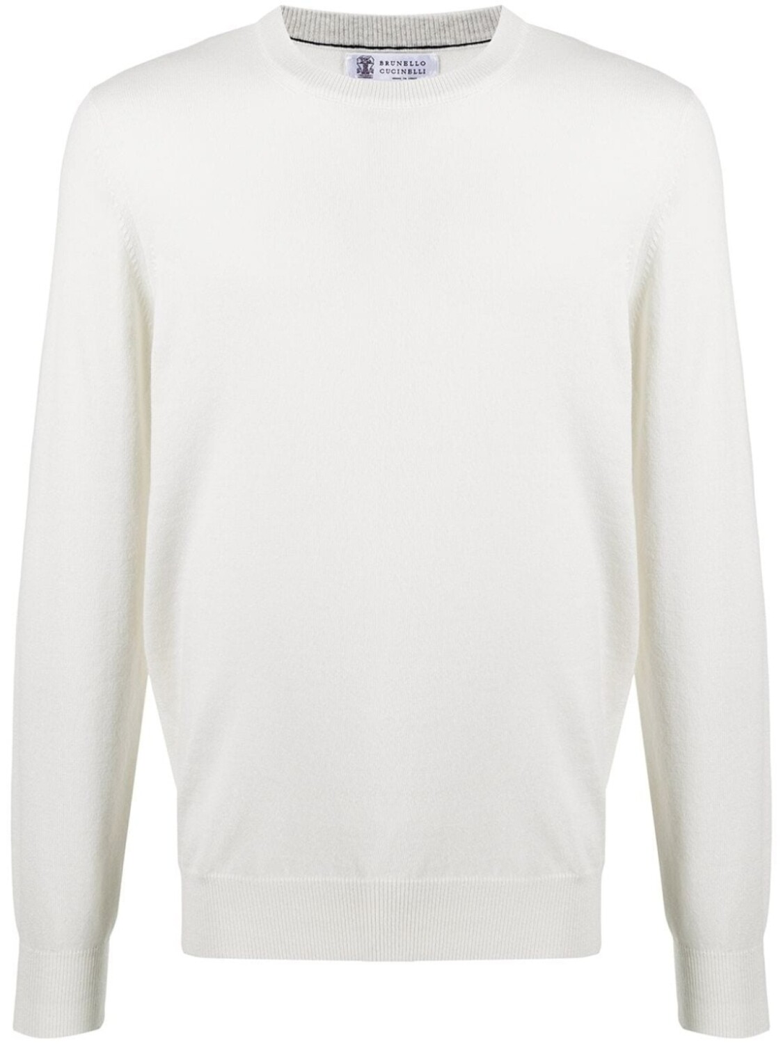 

Brunello Cucinelli свитер с круглым вырезом, белый