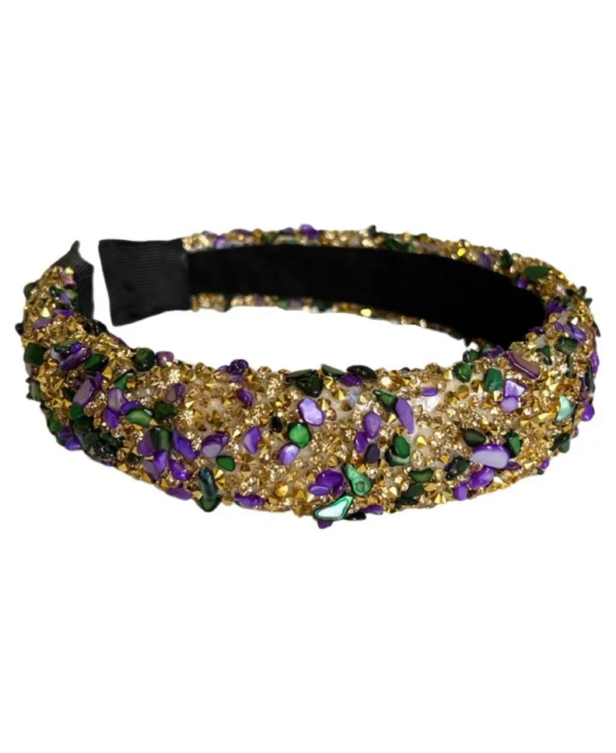 Женская повязка на голову «Все, что блестит» в стиле Марди Гра Headbands of Hope, золото