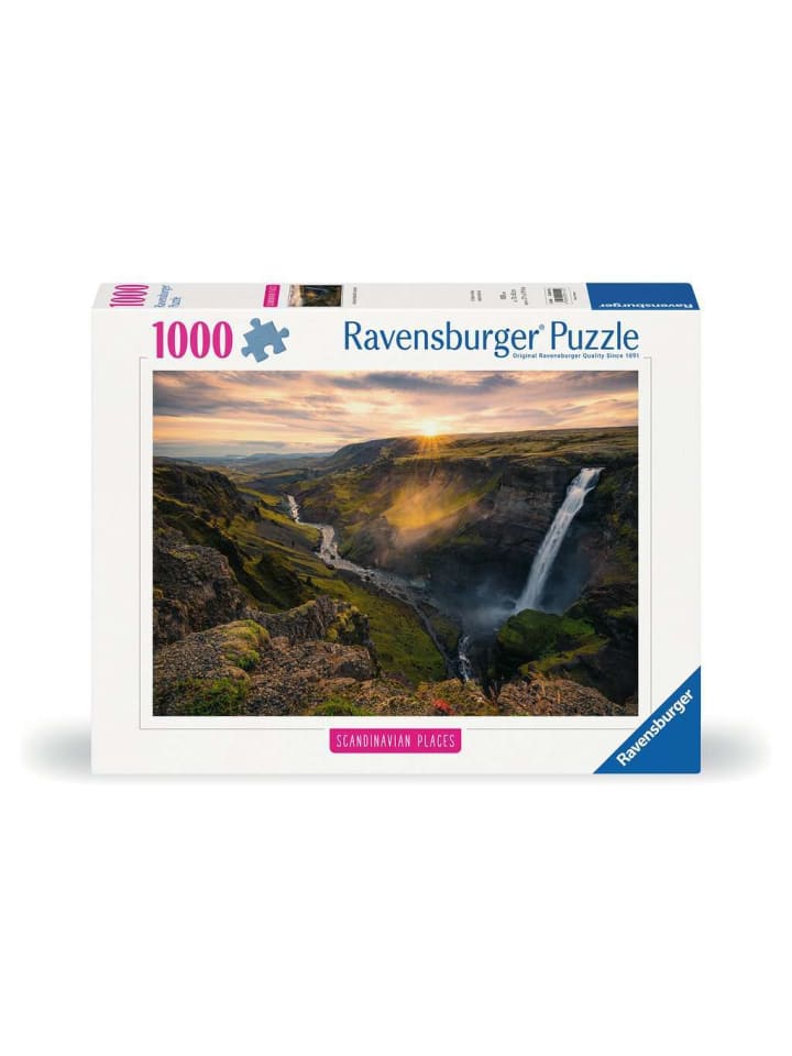 

Пазл Ravensburger из 1000 деталей с изображением Хайфосса в Исландии, в цвете