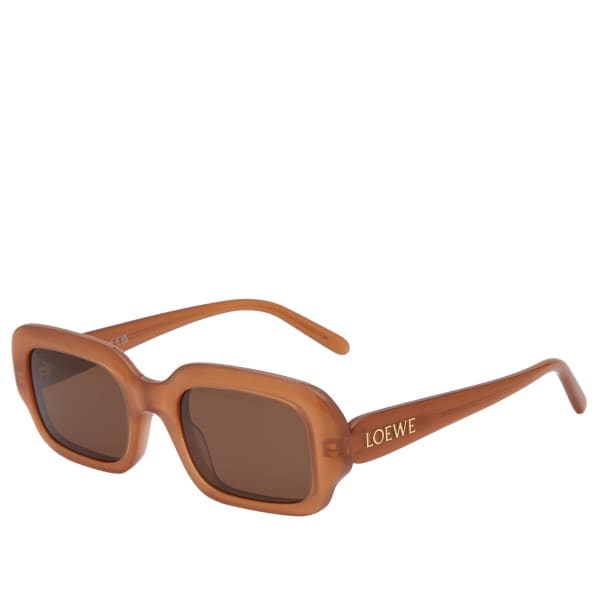 

Тонкие прямоугольные солнцезащитные очки Loewe Eyewear, коричневый