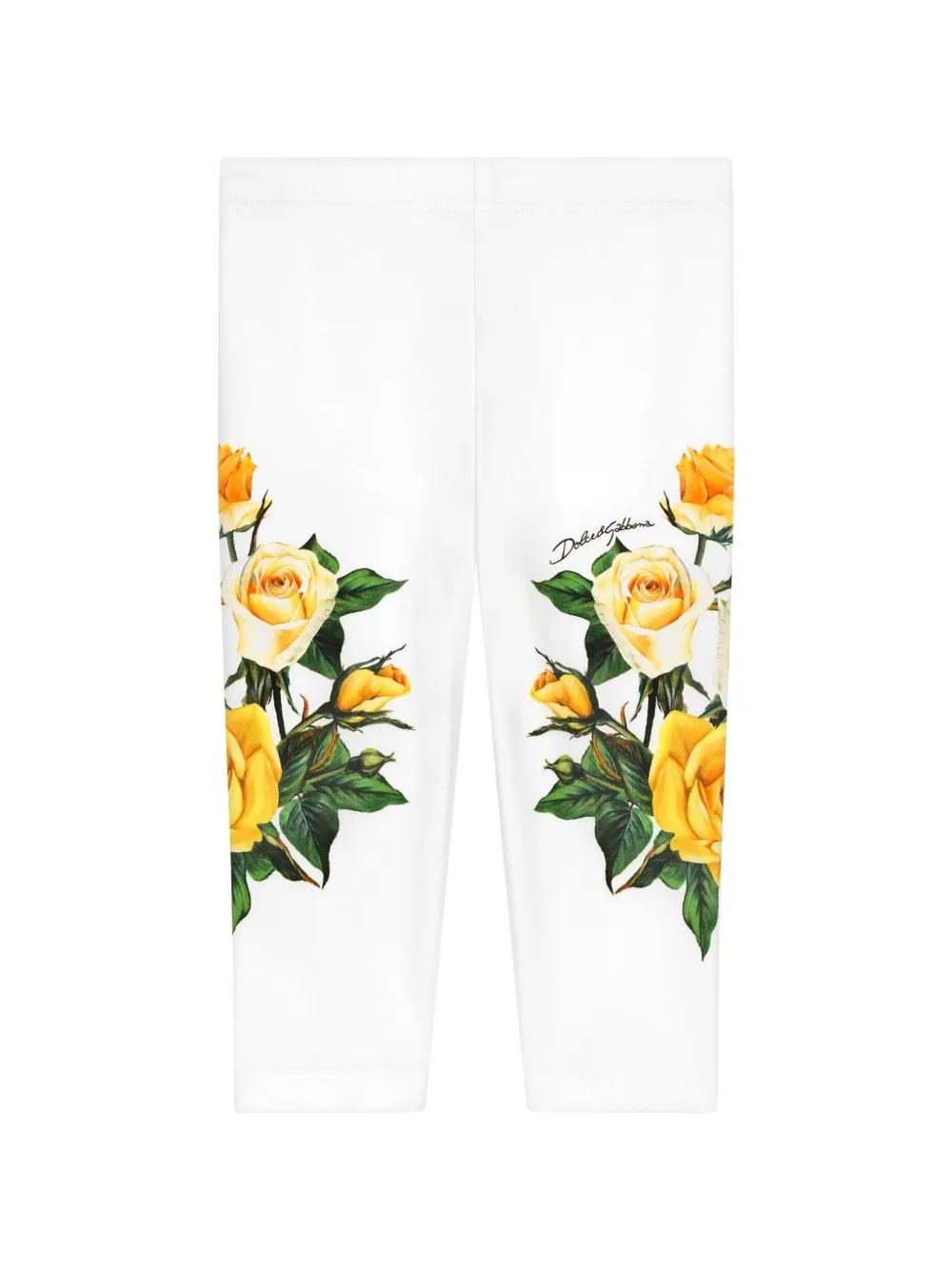 

Леггинсы из джерси с принтом Dolce & Gabbana Kids, белый