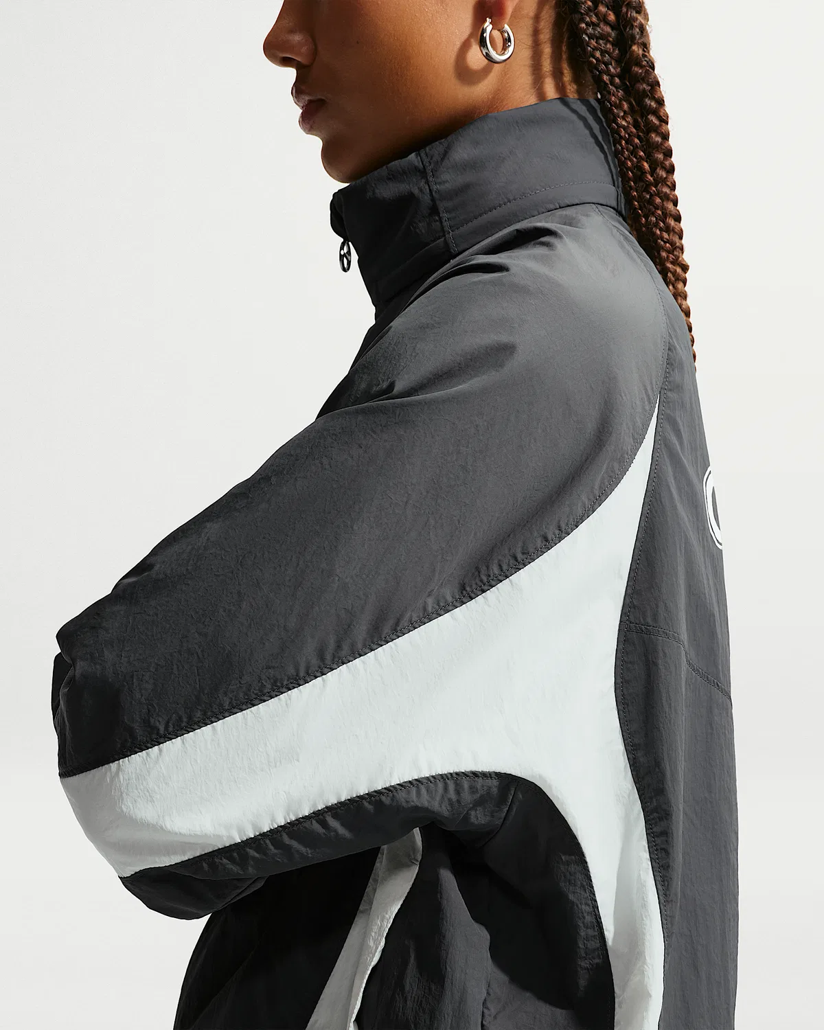 Женская куртка Nike Sportswear Woven, Iron Grey/Sail — фото 3