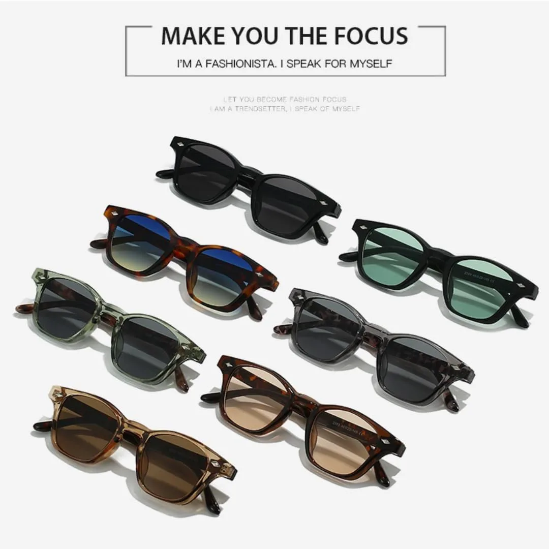 

Модные маленькие круглые солнцезащитные очки для женщин в стиле ретро с прозрачными линзами Ocean для пляжа, защита от УФ-излучения UV400 для мужчин TYUVIVO, Green