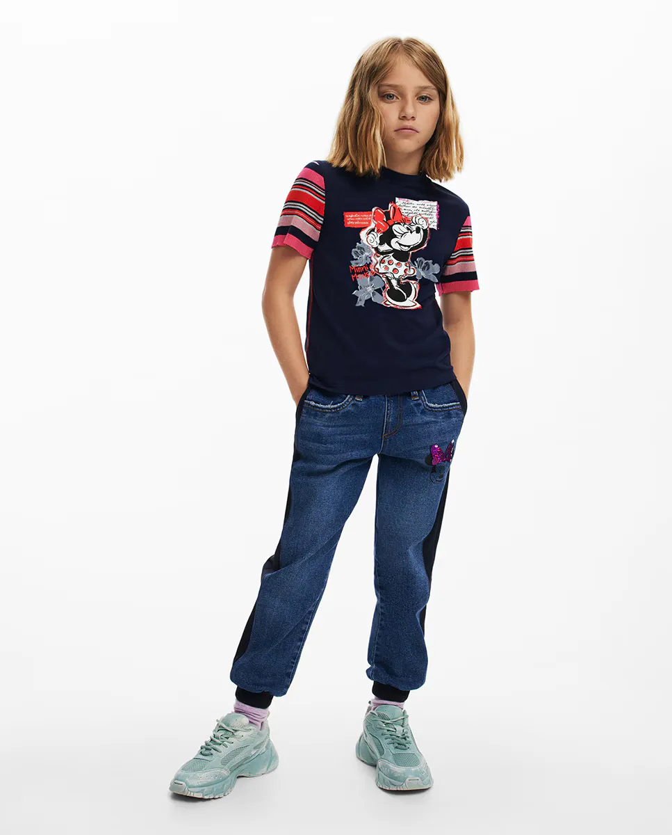 

Футболка Минни Маус для девочек Desigual, тёмно-синий