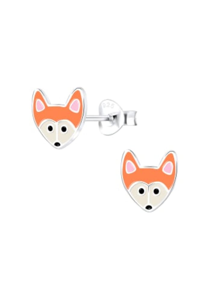 

Alexander York Детские серьги-гвоздики в виде головы лисы из серебра 925 пробы, комплект из 2 штук