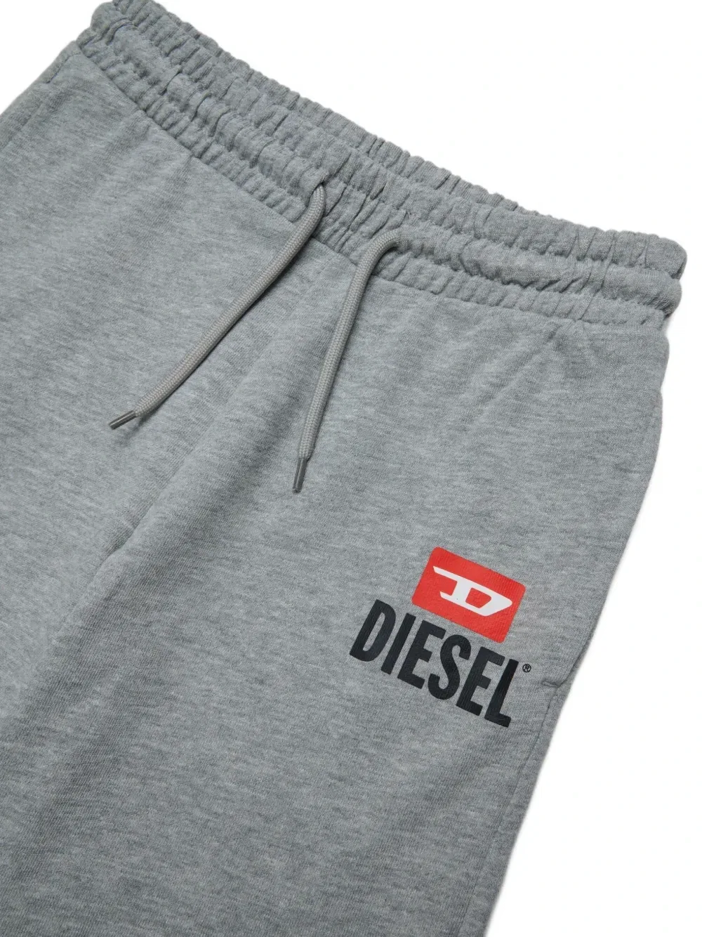 Комплект из футболки и шорт с логотипом Diesel Kids, серый — фото 4