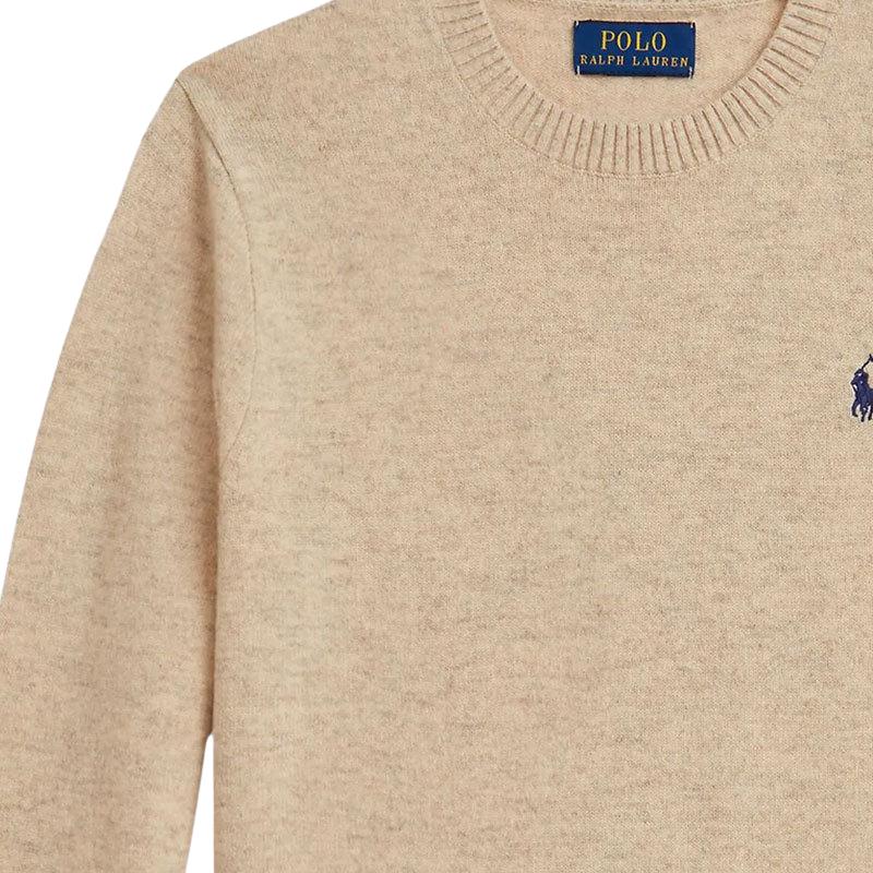 Свитер FW25 детский Polo Ralph Lauren, серовато-бежевый — фото 3