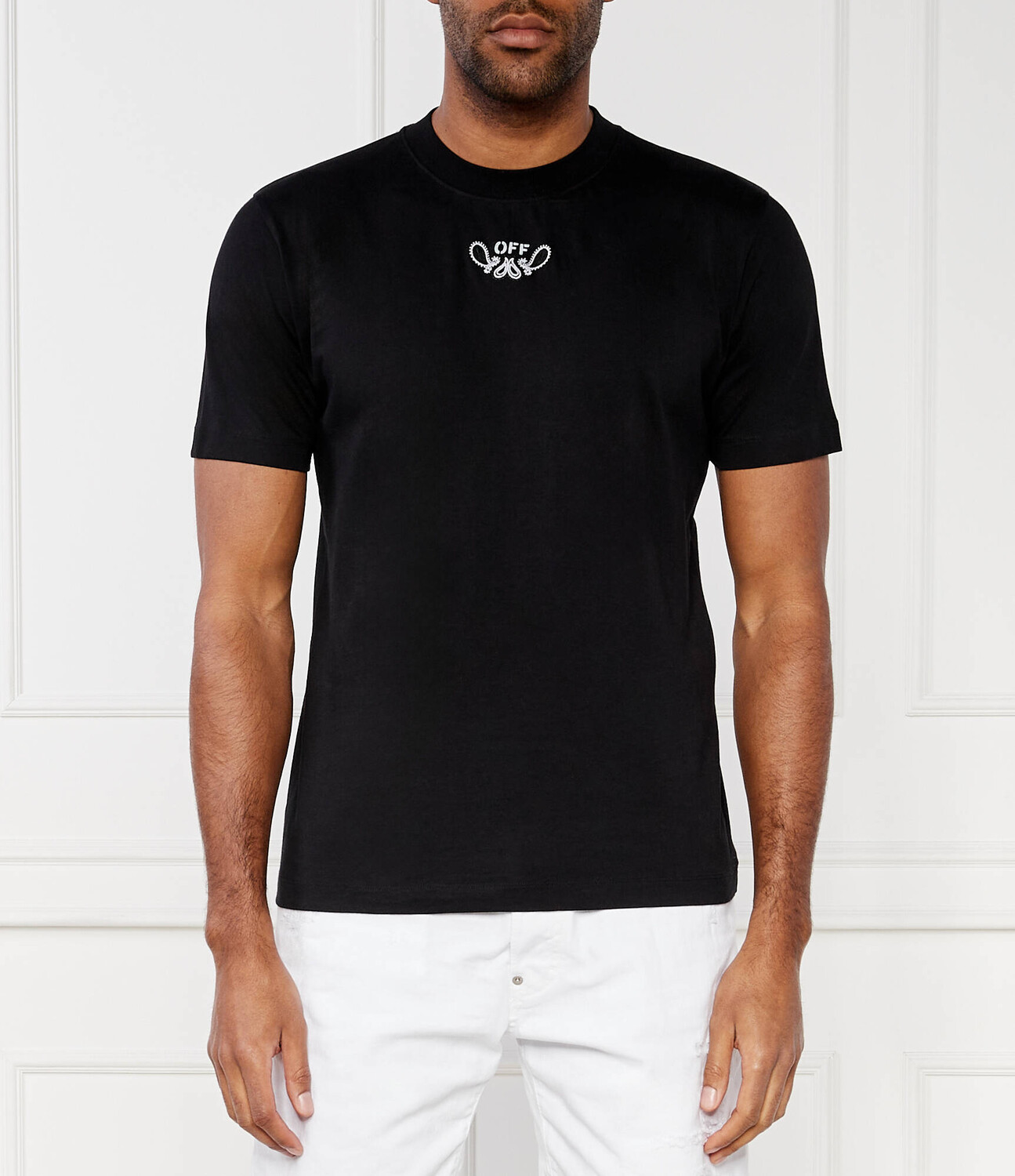 

Футболка OFF-WHITE BANDANA Slim Fit, черный