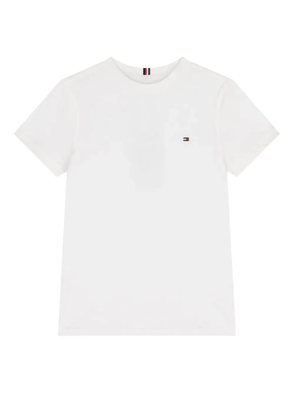 Хлопковая футболка с логотипом Tommy Hilfiger Junior, белый