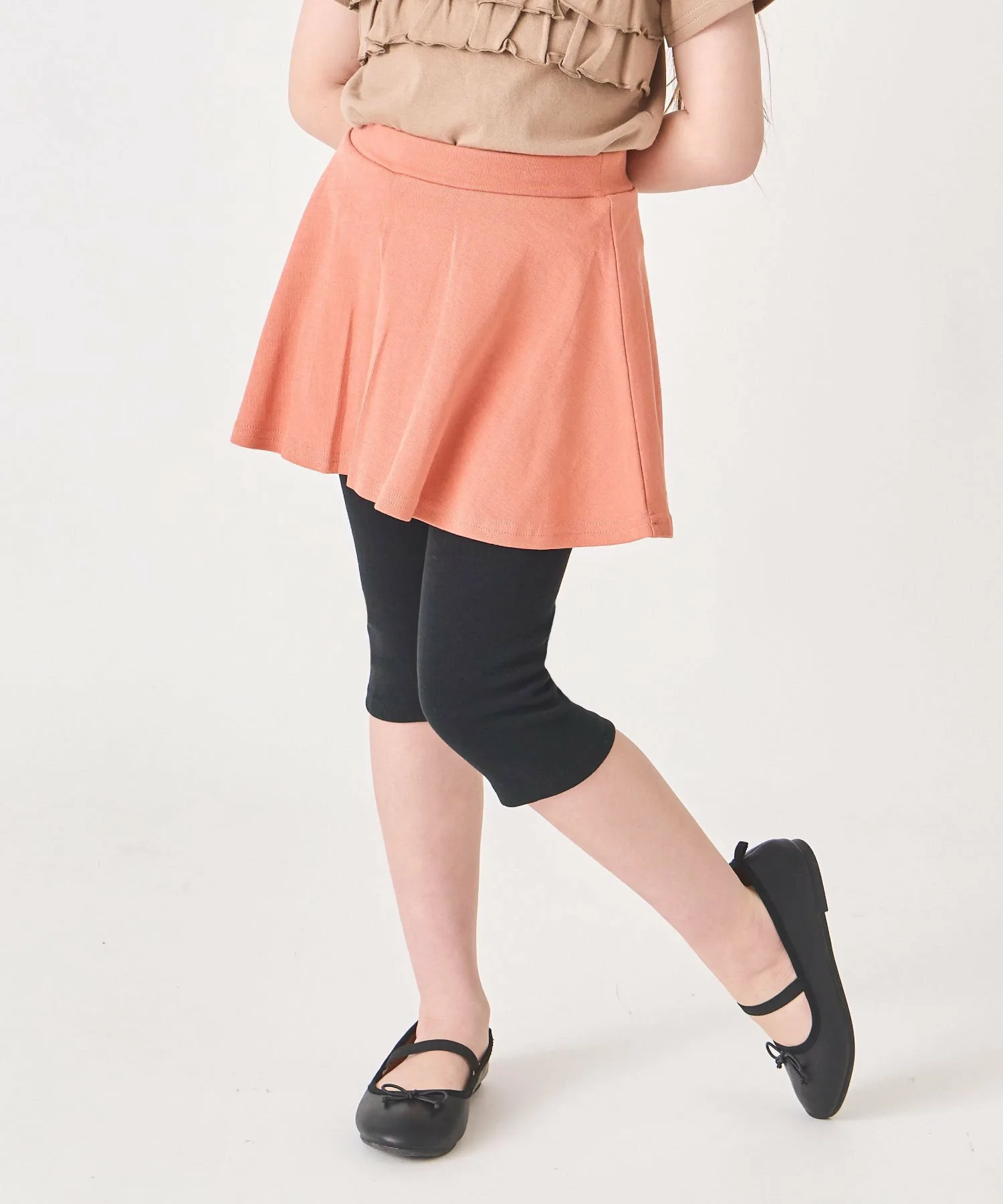 Юбка юбки из эластичного материала шириной 6 дюймов Ever Closet, Orange Pink x Black