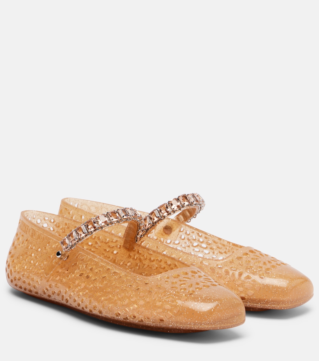 Балетки с кристаллами в виде желе Jimmy Choo, Light Toff