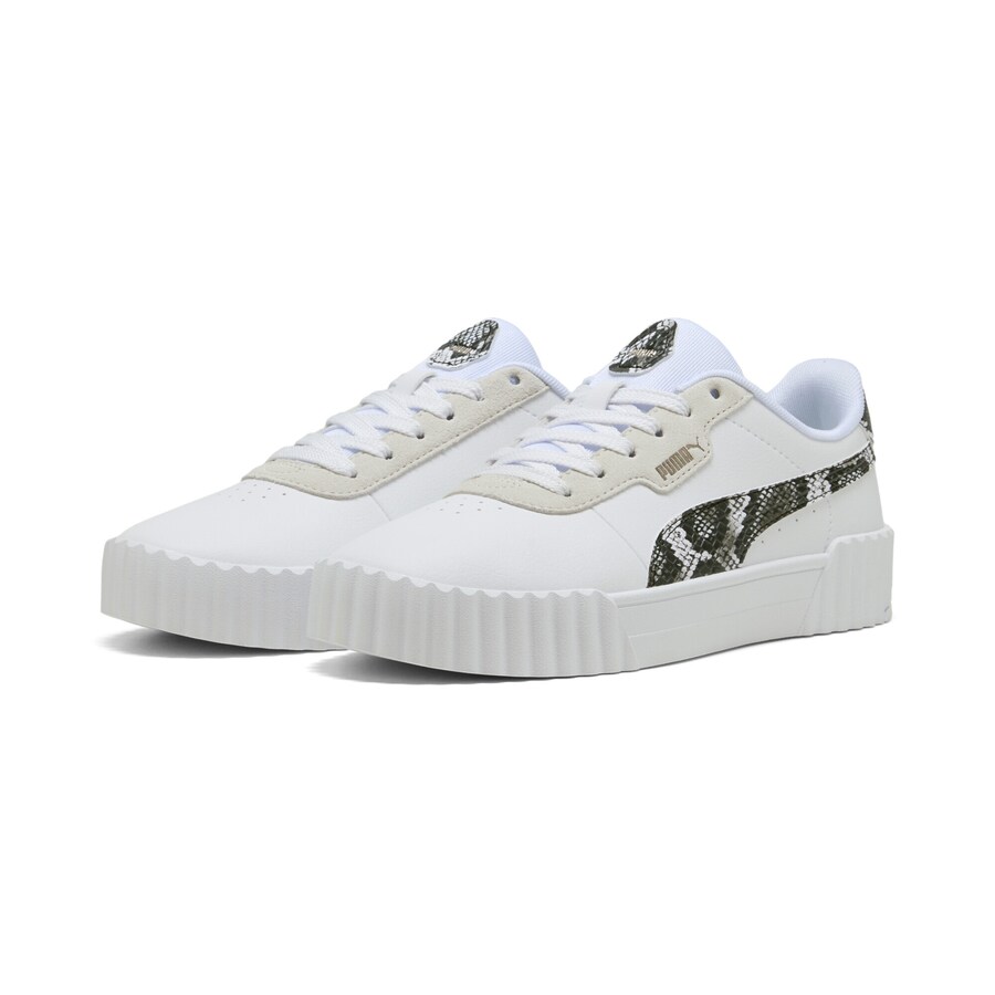 Повседневные кроссовки PUMA Sneakers Carina 3.0 Snake Chic, белый