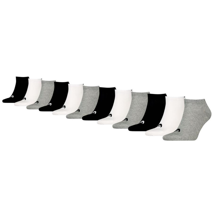 

HEAD Носки тренировочные, 12 пар, серые/белые/черные
