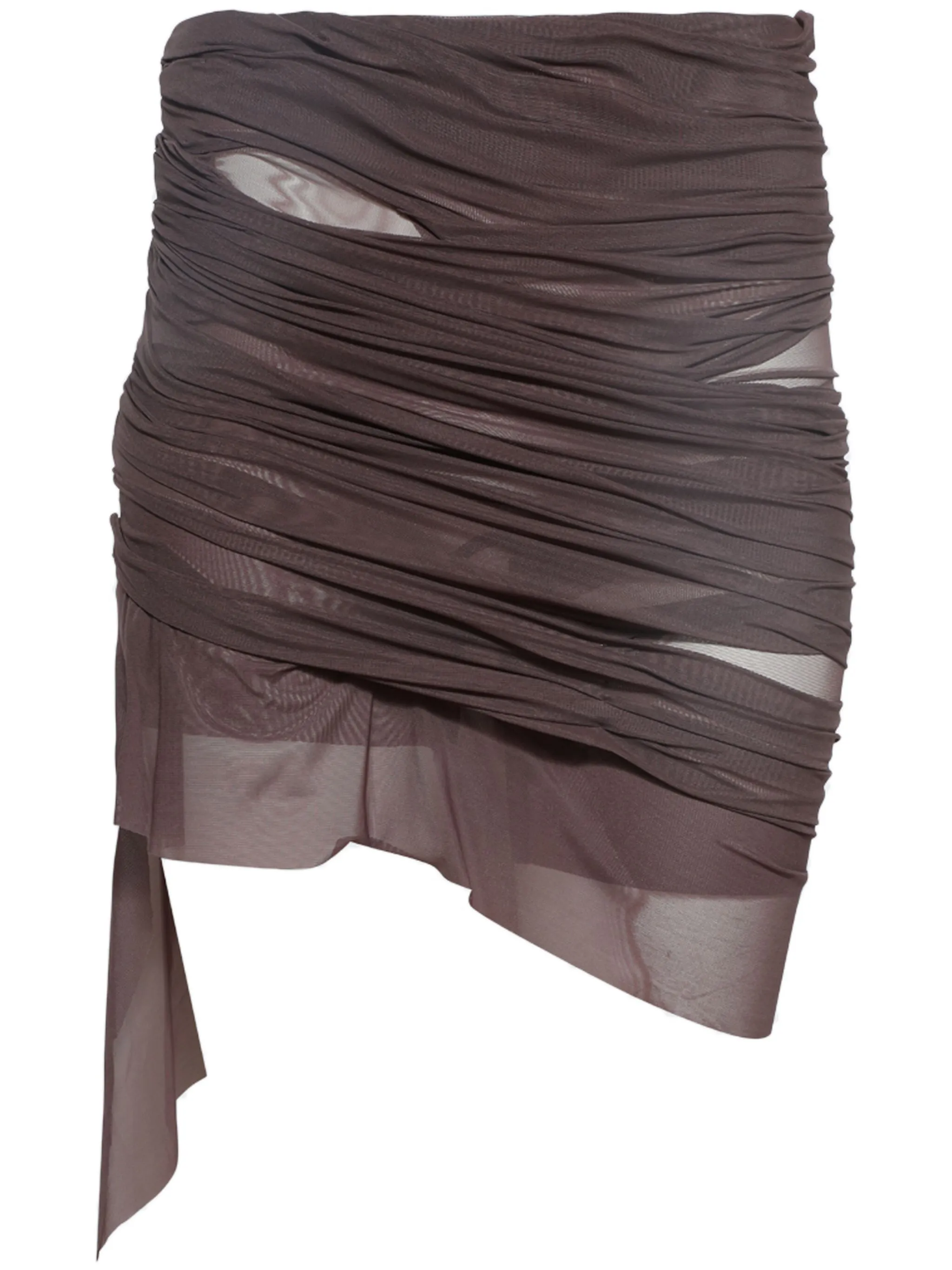 

Юбка мини с жатым эффектом Di Petsa, коричневый