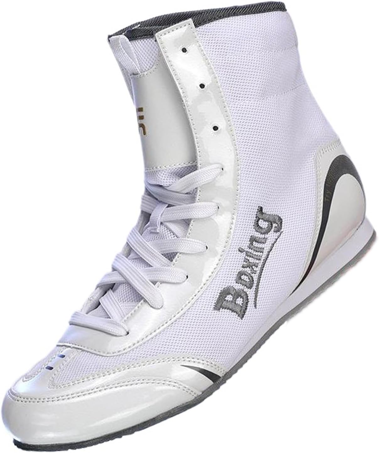 

Мужские борцовки Kervaky, противоскользящие, дышащие, для тренировок и бокса, легкие боксерские ботинки, белый