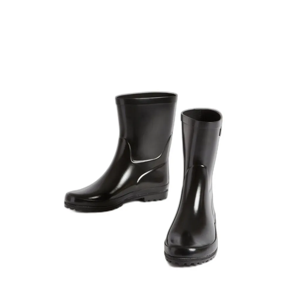 Женские резиновые сапоги Aigle Eliosa глянцевые короткие, черный