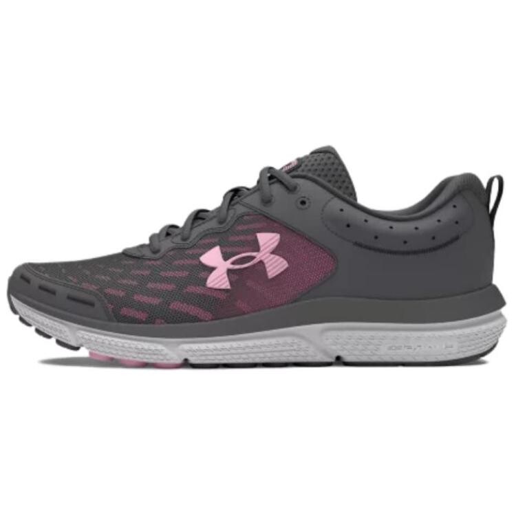 

Кроссовки Charged Assert 10 женские с низким верхом темно-серые/розовые Under Armour