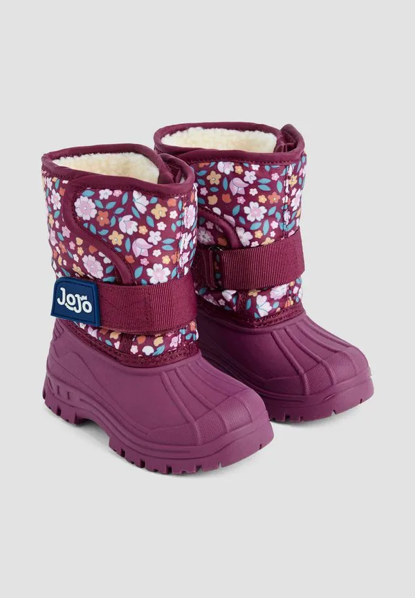 Уютные зимние детские туфли стандартного размера Jojo Maman Bébé, Berry Floral — фото 2