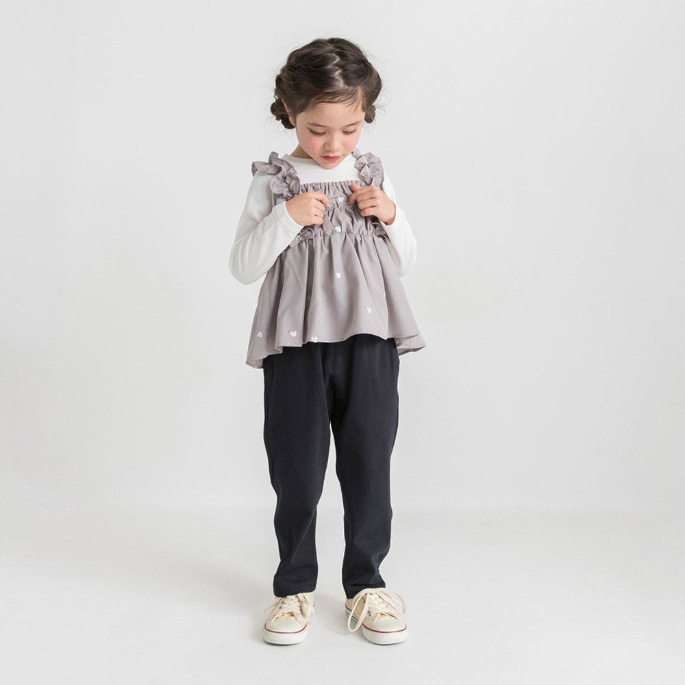 Туника для шорт с вышивкой в виде сердечек Branshes, gray — фото 4