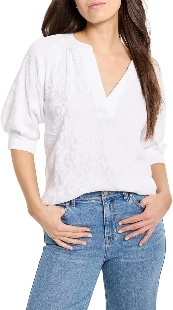 

Женский топ NIC+Zoe с фактурной вязкой