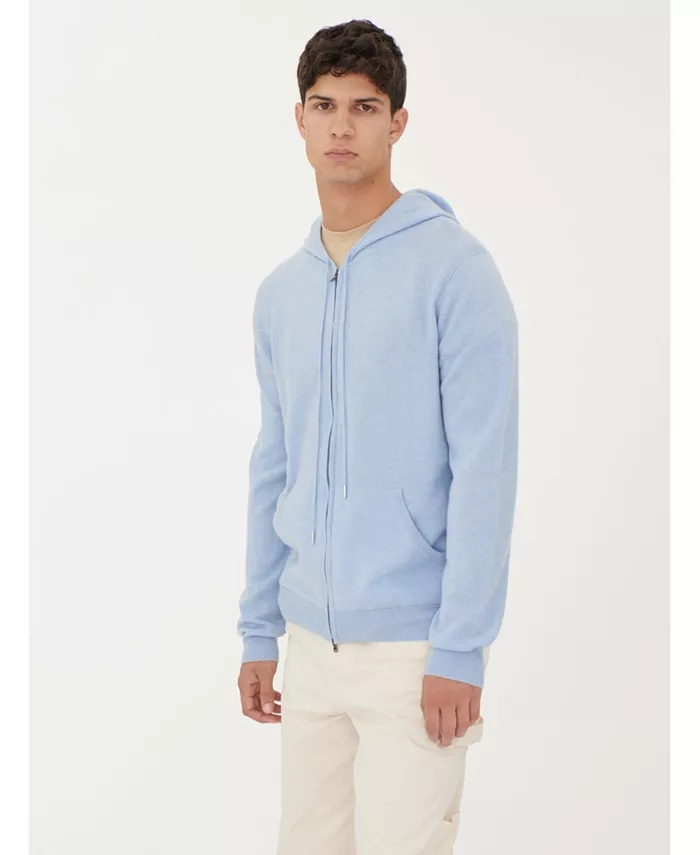 

Мужская кашемировая худи на молнии Gobi Cashmere, синий