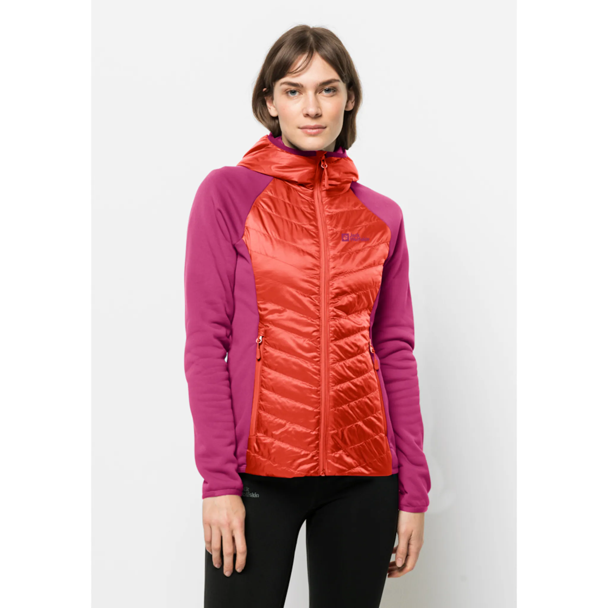 

Гибридная куртка Jack Wolfskin "ROUTEBURN PRO HYBRID W", с капюшоном, оранжевый