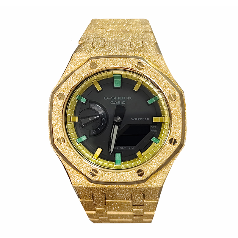 

Часы Casio G-Shock Analog-Digital 2100 Series, арт. GA-2100-1A1, морозно-золотой