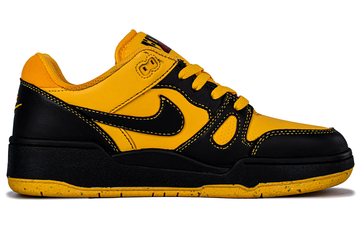 Nike Full Force Wudang BBL противоскользящие низкие скейтерские кроссовки мужские Black Yellow — фото 2