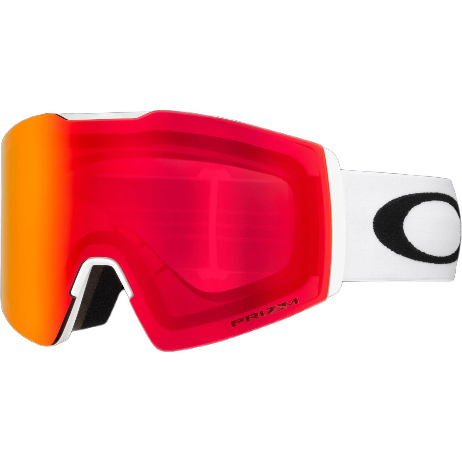 

Fall Line L солнцезащитные очки для горных лыж с защитой от запотевания, бликов и ветра, унисекс Oakley, fire красный, matte белый strap