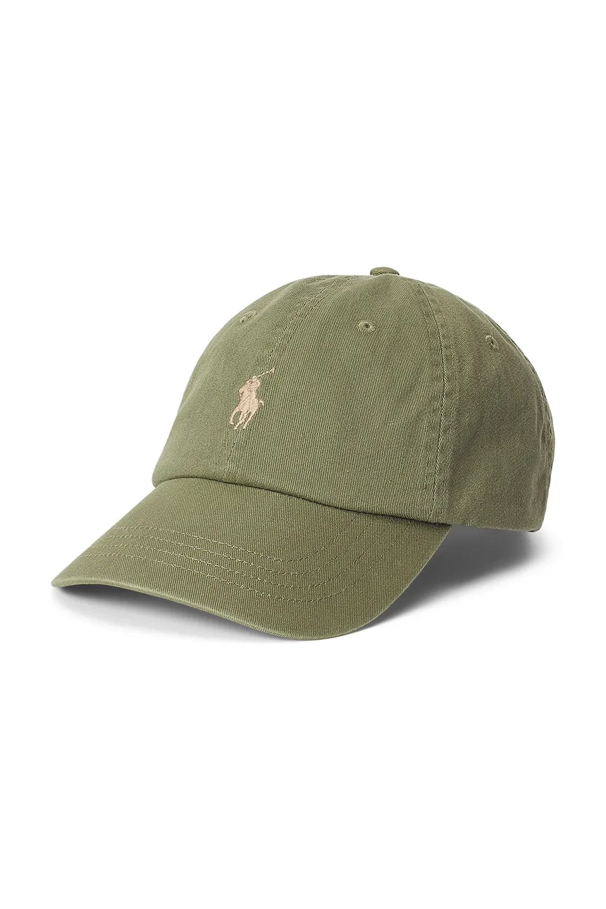 

Хлопковая бейсболка Polo Ralph Lauren, зеленый