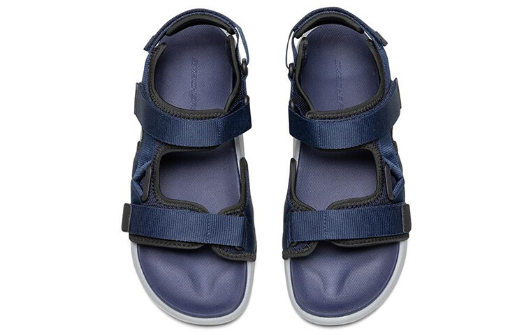 Пляжные сандалии мужские темно-синие Skechers — фото 2
