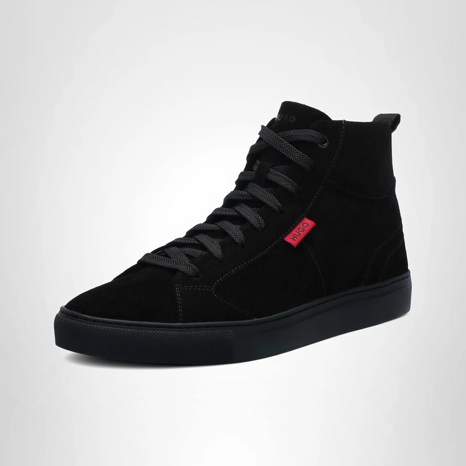 Высокие кроссовки Hugo Mens Essential Cupsole из замши, черный — фото 4