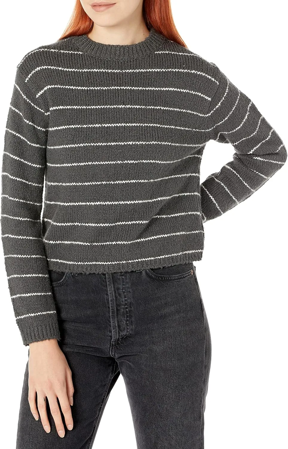 

Vince Женская футболка-крю в полоску из хлопка