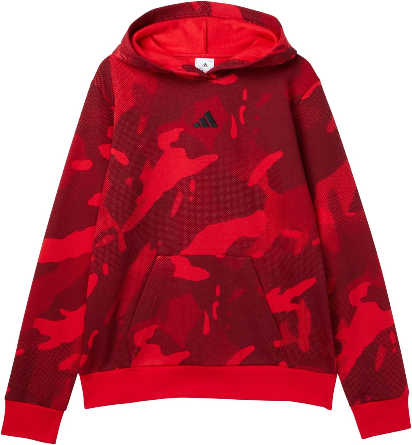 

Флисовый пуловер с капюшоном Aop Halftone Camo adidas Kids, Pure Ruby