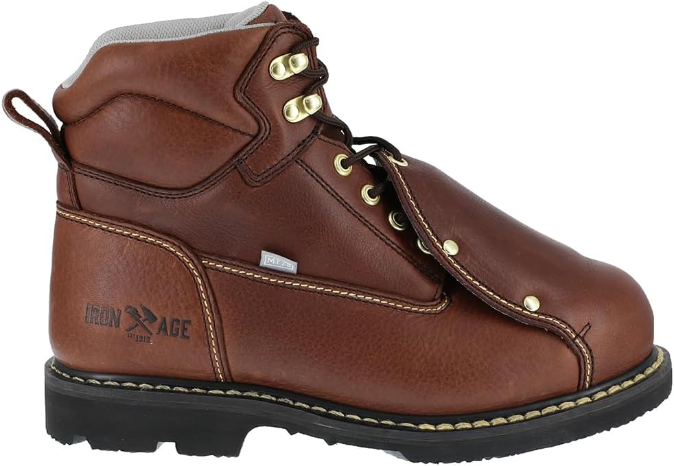 

Мужские ботинки Iron Age Groundbreaker с электрозащитным стальным носком, 15 см - коричневые