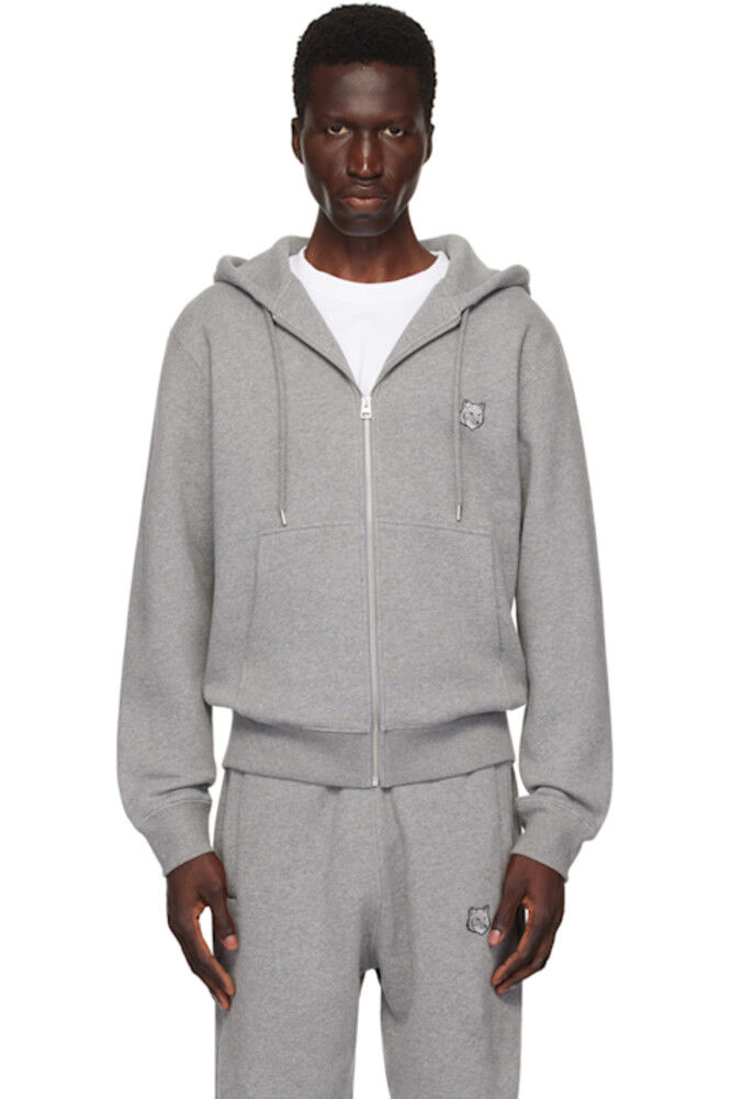 

Толстовка с капюшоном Grey Bold Fox Head Maison Kitsuné