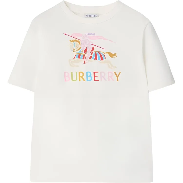 Футболка для детей с круглым вырезом Burberry, белый