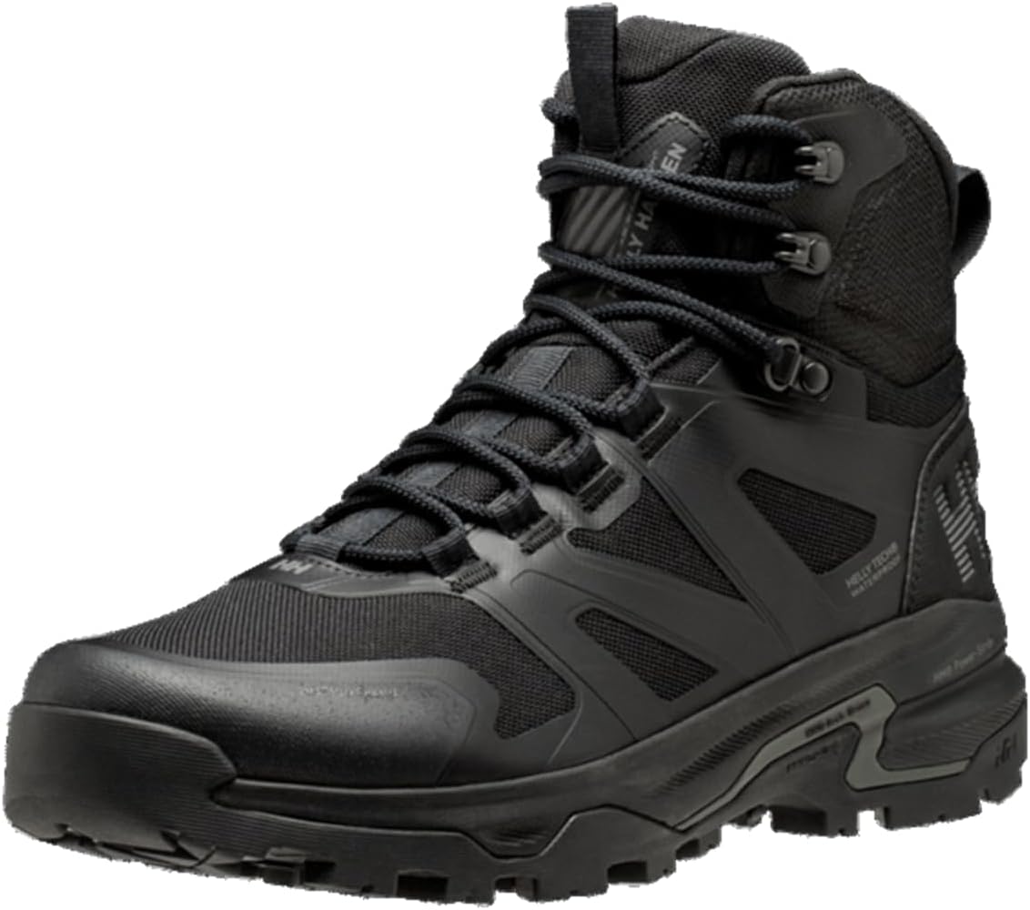 Водонепроницаемые походные ботинки Helly-Hansen Ascender Mid HT для мужчин - прочная обувь для любых приключений на природе, дышащие и комфортные, черный — фото 2