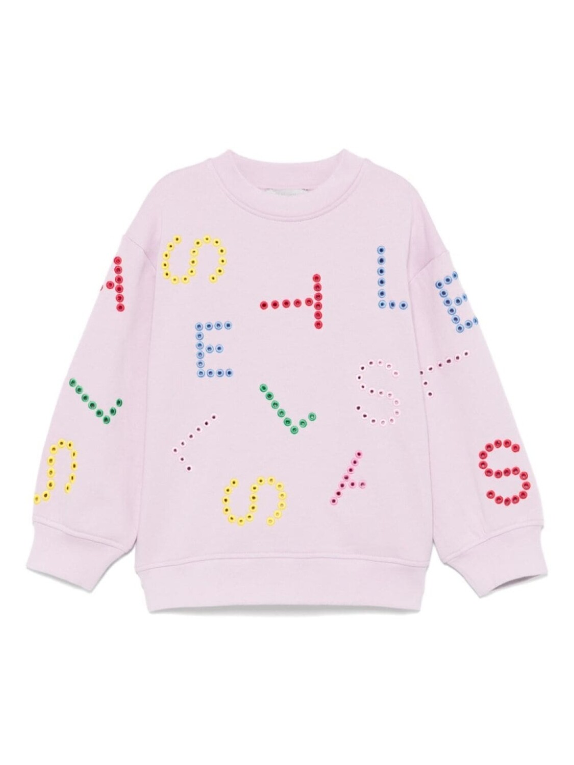 

Stella McCartney Kids толстовка с логотипом-люверсом, фиолетовый