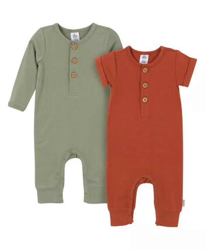 

Комплект из 2 комбинезонов для мальчиков с длинными штанинами Gerber, зеленый