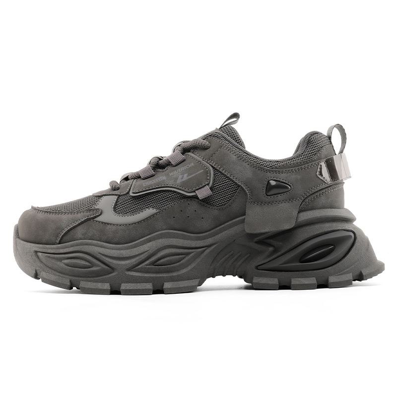 

Кроссовки мужские низкие Chunky с амортизацией, противоскользящие и устойчивые к истиранию WARRIOR, темно-серый