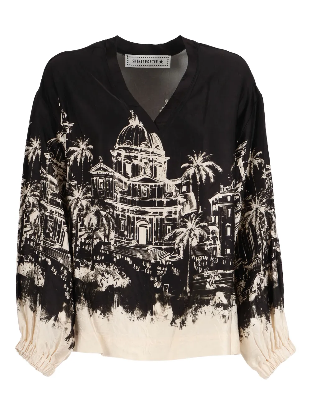 

Блузка с принтом Shirtaporter, черный